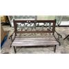 Image 1 : BERKELEY GORGE CAST IRON & WOOD BENCH 50"W