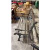Image 2 : BERKELEY GORGE CAST IRON & WOOD BENCH 50"W