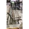 Image 4 : BERKELEY GORGE CAST IRON & WOOD BENCH 50"W