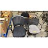 Image 1 : 3 ASSORTED OFFICE CHAIRS