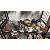 Image 1 : SHELF OF ASSORTED TEAPOTS