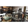 Image 3 : SHELF OF ASSORTED ANIMAL DECOR & FIGURES