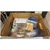 Image 2 : 2 BOXES OF ASSORTED ITEMS INCLUDING; BEADS & BEADING SUPPLIES & MILLINERY