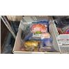 Image 2 : 3 BOXES OF ASSORTED ITEMS INCLUDING; FLOWERS, FEATHERS, TRIM & MORE