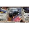 Image 3 : 3 BOXES OF ASSORTED ITEMS INCLUDING; FLOWERS, FEATHERS, TRIM & MORE