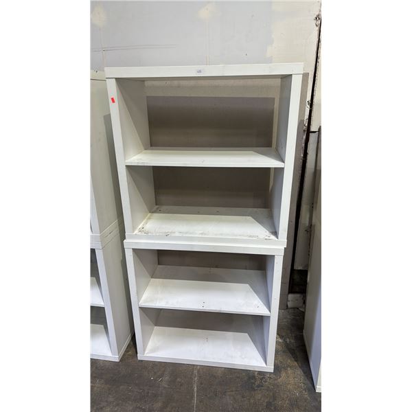 PAIR OF WHITE CABINETS