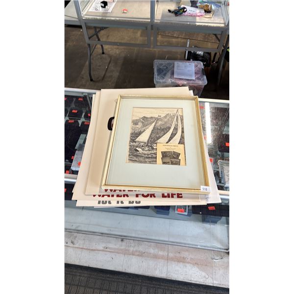 ASSORTED FRAMED & UNFRAMED PRINTS
