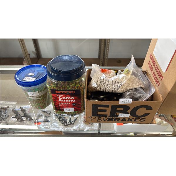 ASSORTED BB'S & CO2 CARTRIDGES
