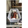 Image 1 : BIN OF ASSORTED KNIVES, MULTI-TOOLS & MORE