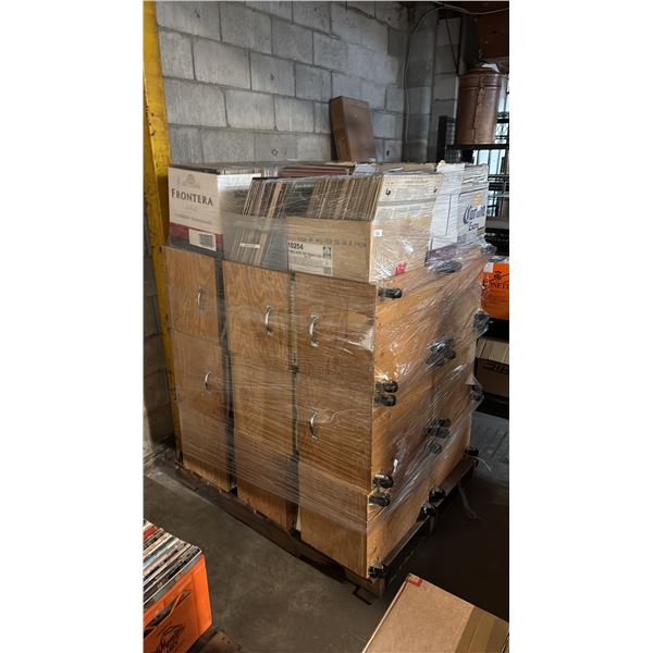 PALLET OF ASSORTED VINYL RECORDS IN ROLLING BINS