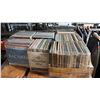 Image 2 : PALLET OF ASSORTED VINYL RECORDS IN ROLLING BINS