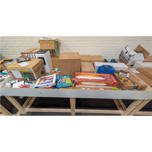 4' X 8' BIN OF ASSORTED LIQUIDATION ITEMS