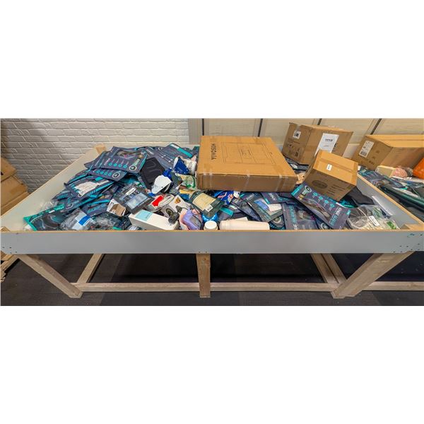 4' X 8' BIN OF ASSORTED LIQUIDATION ITEMS