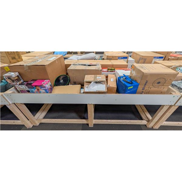 4' X 8' BIN OF ASSORTED LIQUIDATION ITEMS