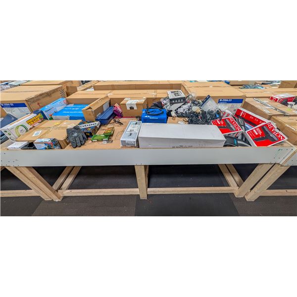 4' X 8' BIN OF ASSORTED LIQUIDATION ITEMS