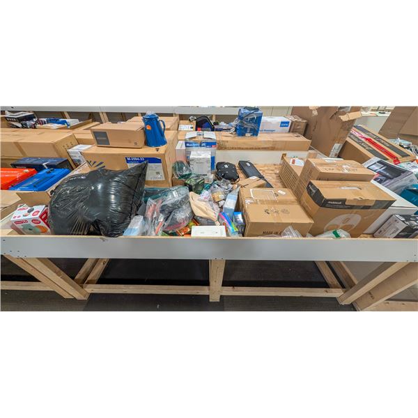 4' X 8' BIN OF ASSORTED LIQUIDATION ITEMS