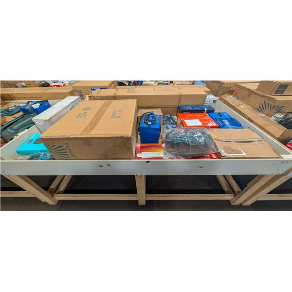 4' X 8' BIN OF ASSORTED LIQUIDATION ITEMS