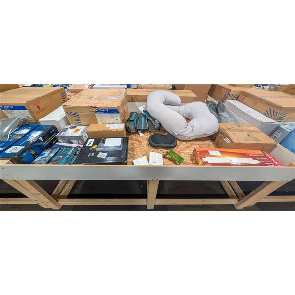 4' X 8' BIN OF ASSORTED LIQUIDATION ITEMS