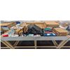 Image 1 : 4' X 8' BIN OF ASSORTED LIQUIDATION ITEMS