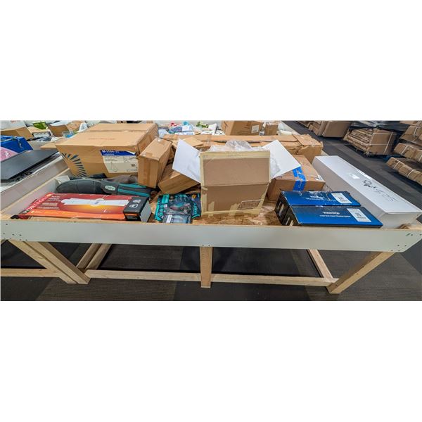 4' X 8' BIN OF ASSORTED LIQUIDATION ITEMS