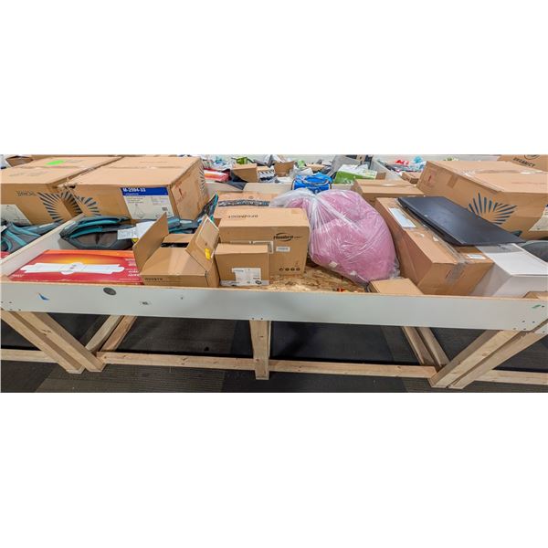 4' X 8' BIN OF ASSORTED LIQUIDATION ITEMS