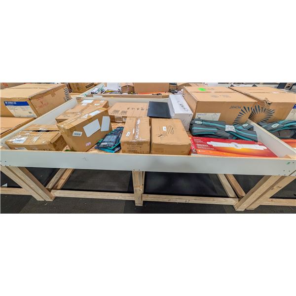 4' X 8' BIN OF ASSORTED LIQUIDATION ITEMS