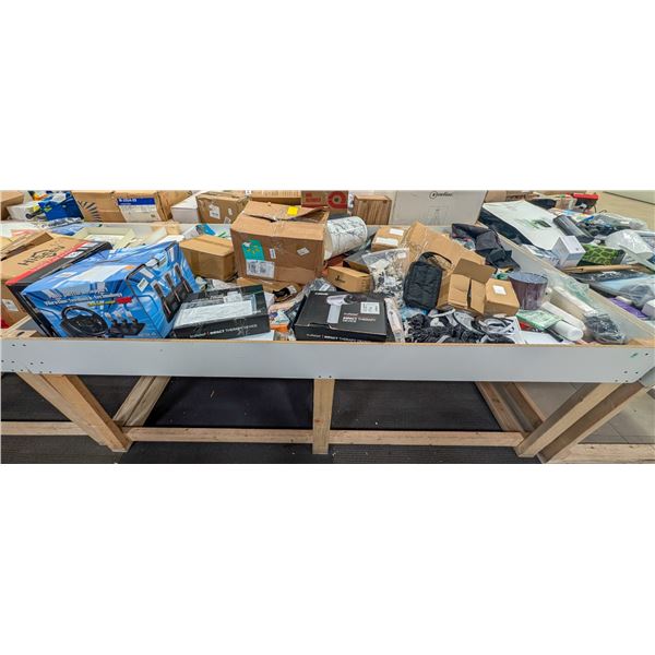 4' X 8' BIN OF ASSORTED LIQUIDATION ITEMS