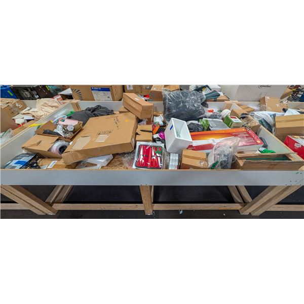 4' X 8' BIN OF ASSORTED LIQUIDATION ITEMS