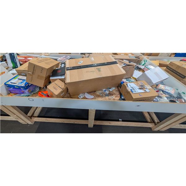 4' X 8' BIN OF ASSORTED LIQUIDATION ITEMS