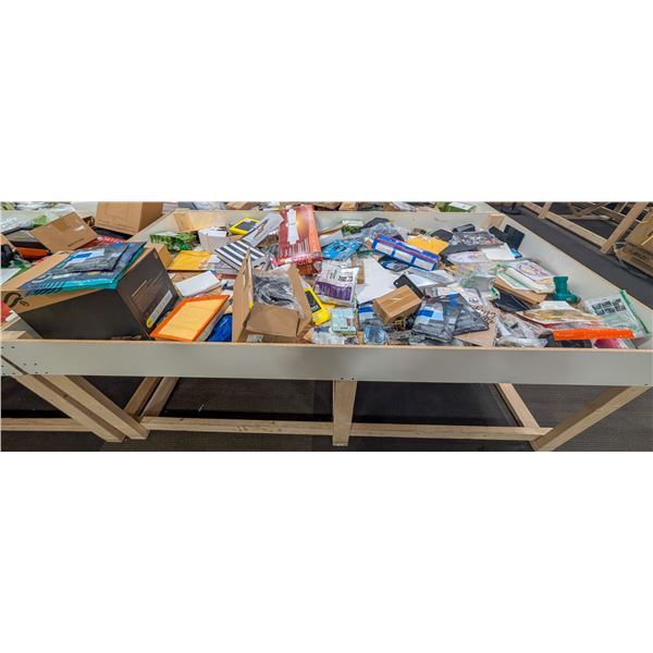 4' X 8' BIN OF ASSORTED LIQUIDATION ITEMS