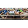 Image 1 : 4' X 8' BIN OF ASSORTED LIQUIDATION ITEMS
