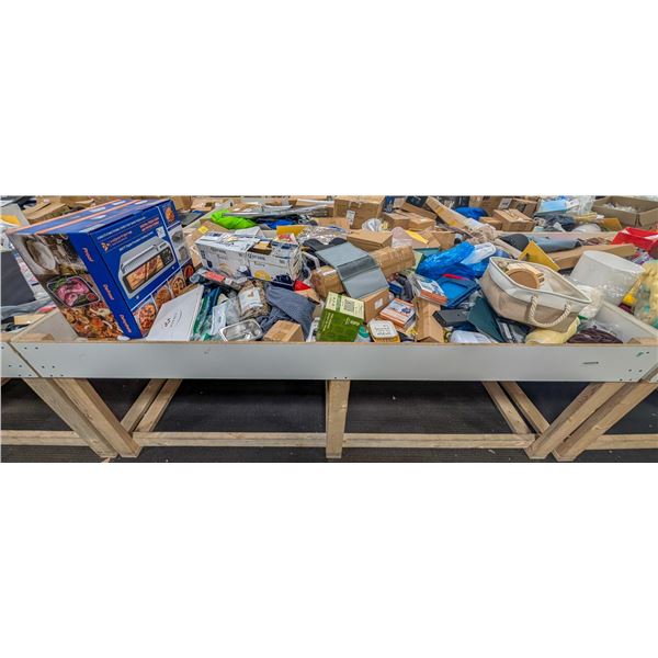 4' X 8' BIN OF ASSORTED LIQUIDATION ITEMS