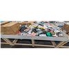 Image 1 : 4' X 8' BIN OF ASSORTED LIQUIDATION ITEMS