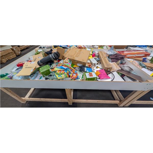 4' X 8' BIN OF ASSORTED LIQUIDATION ITEMS