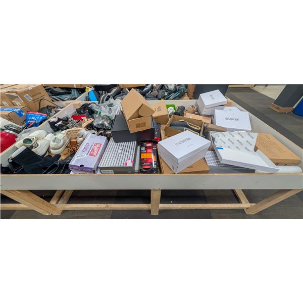 4' X 8' BIN OF ASSORTED LIQUIDATION ITEMS