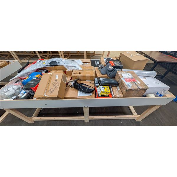 4' X 8' BIN OF ASSORTED LIQUIDATION ITEMS