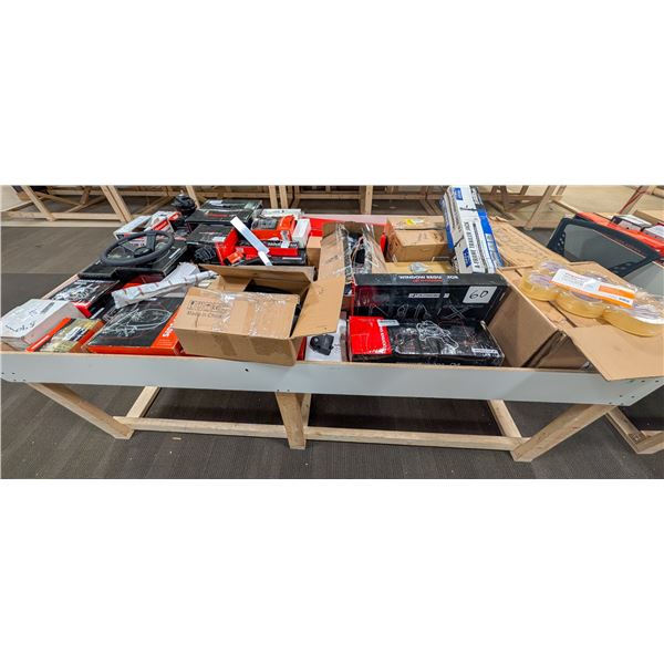 4' X 8' BIN OF ASSORTED LIQUIDATION ITEMS