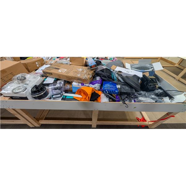 4' X 8' BIN OF ASSORTED LIQUIDATION ITEMS