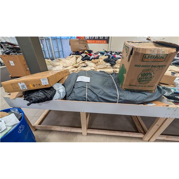 4' X 8' BIN OF ASSORTED LIQUIDATION ITEMS