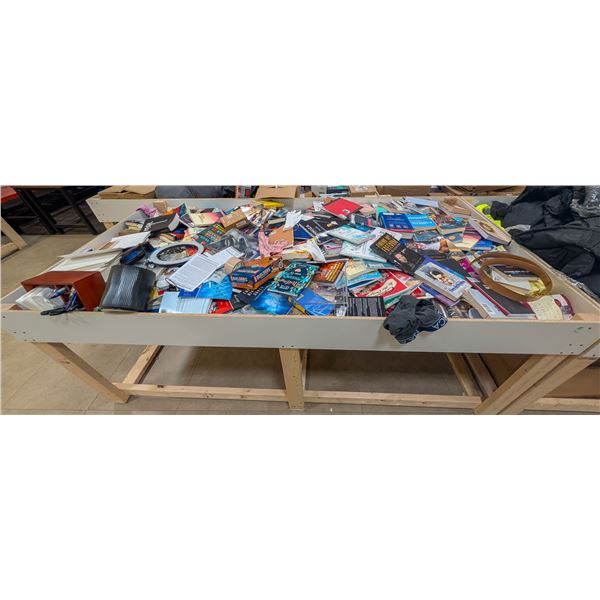 4' X 8' BIN OF ASSORTED LIQUIDATION ITEMS