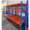 Image 1 : 2 SECTIONS OF BLUE & ORANGE RACKING APPROX