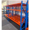 Image 1 : 2 SECTIONS OF BLUE & ORANGE RACKING APPROX