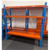 Image 1 : SECTION OF BLUE & ORANGE RACKING APPROX 72" X 24"