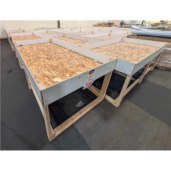 LOT OF APPROX 35 4' X 8' EMPTY LIQUIDATION BINS