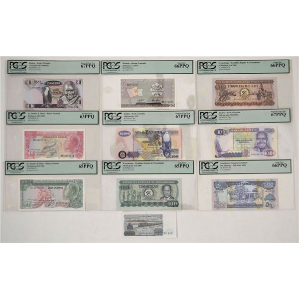 Africa. Banknote Collection, 1976 to 1992