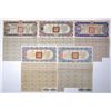 Image 1 : China. Kwangtung Defense Bonds, ND (1930 to 1940s), Group of 5 Issued Certificates.
