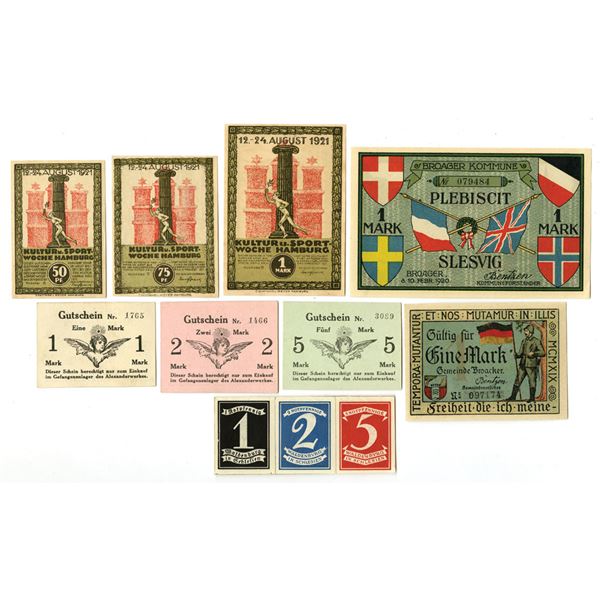 Germany. German Notgeld Assortment, 1914 to 1919