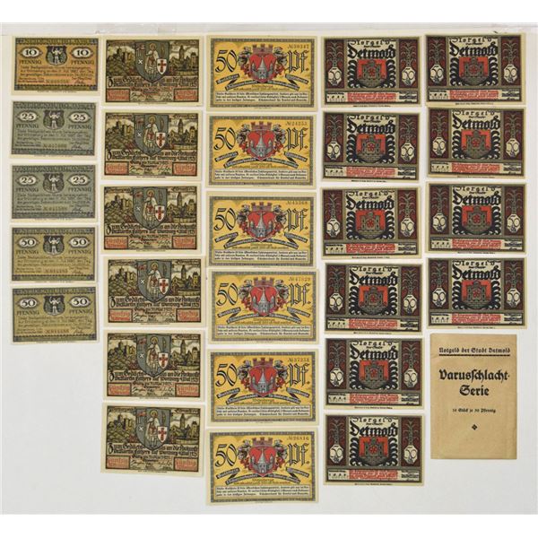 Germany. German Notgeld Banknote Assortment, 1920-21