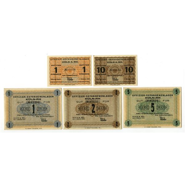 Germany. Cologne Officers POW Camp, 1918, Issued Notgeld.