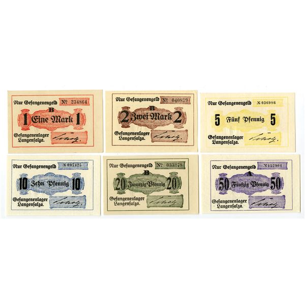 Germany. Langensalza POW Camp, ND (1914 to 1918), Issued Notgeld.
